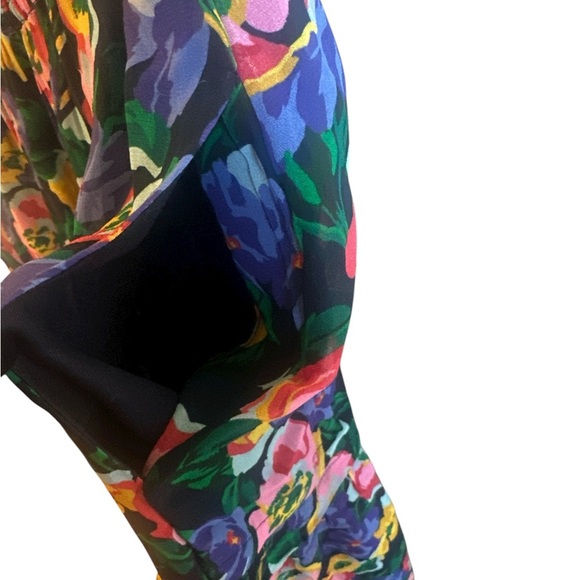 Anthropologie The Somerset Strapless Maxi Dress Size XL Blue Pattern Pockets - Picture 8 of 14